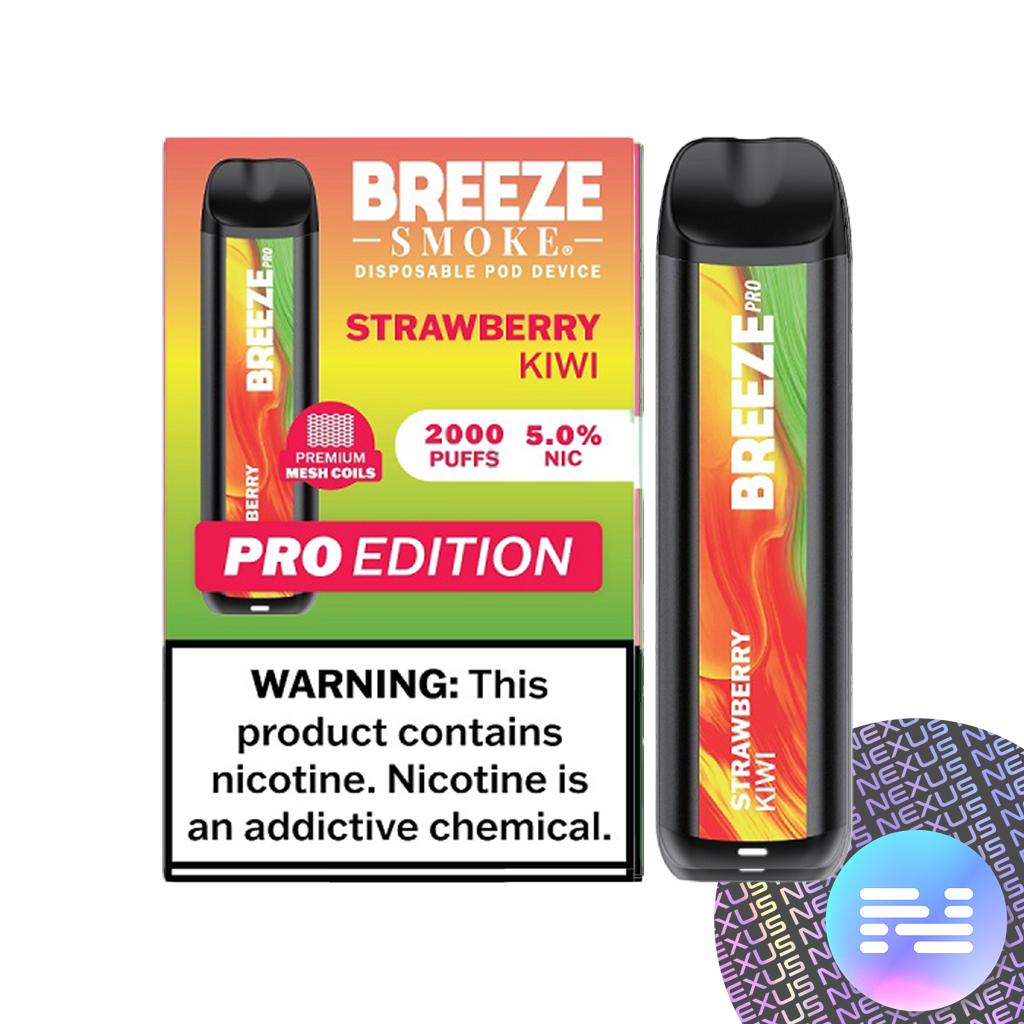 Strawberry Kiwi Breeze PRO Disposable Vape 2000 Puffs