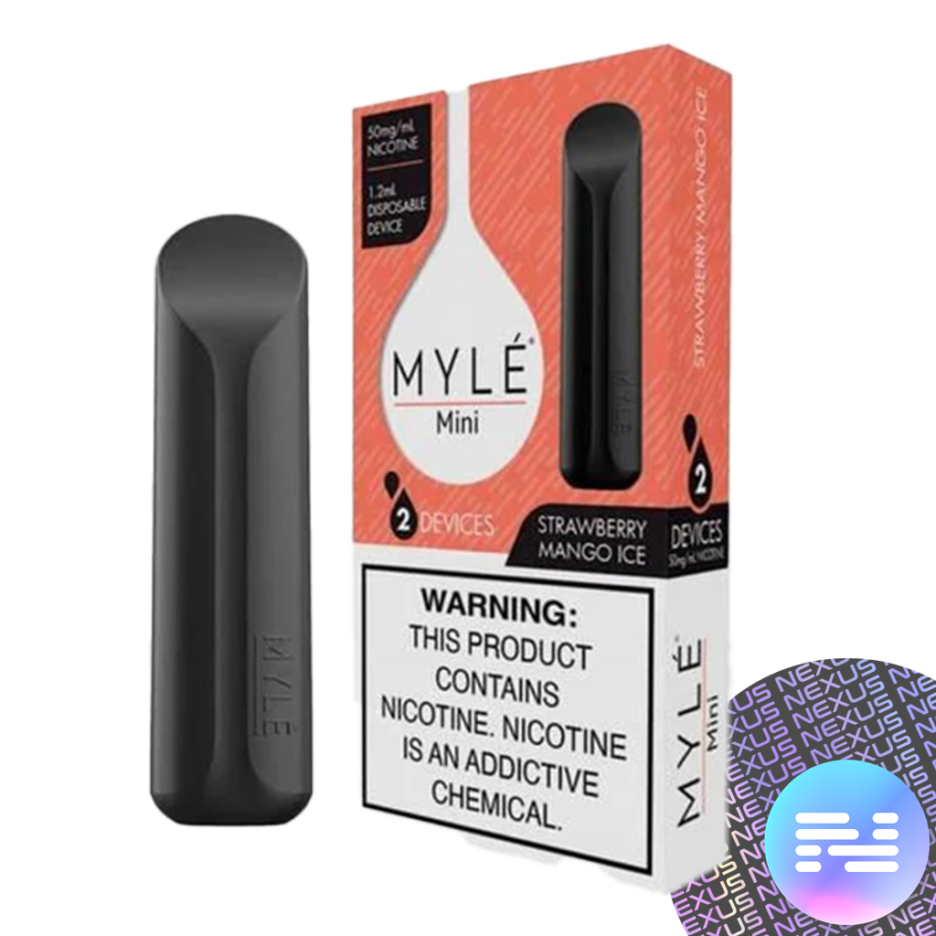 Strawberry Mango Ice MYLE Mini 2 Pack Disposable Vape