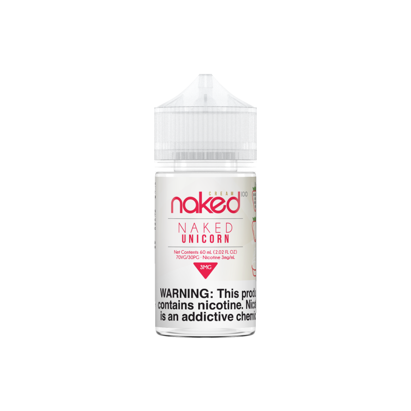 Naked 100 E-Liquid 60 ML Vape Juice - Strawberry (Naked Unicorn)