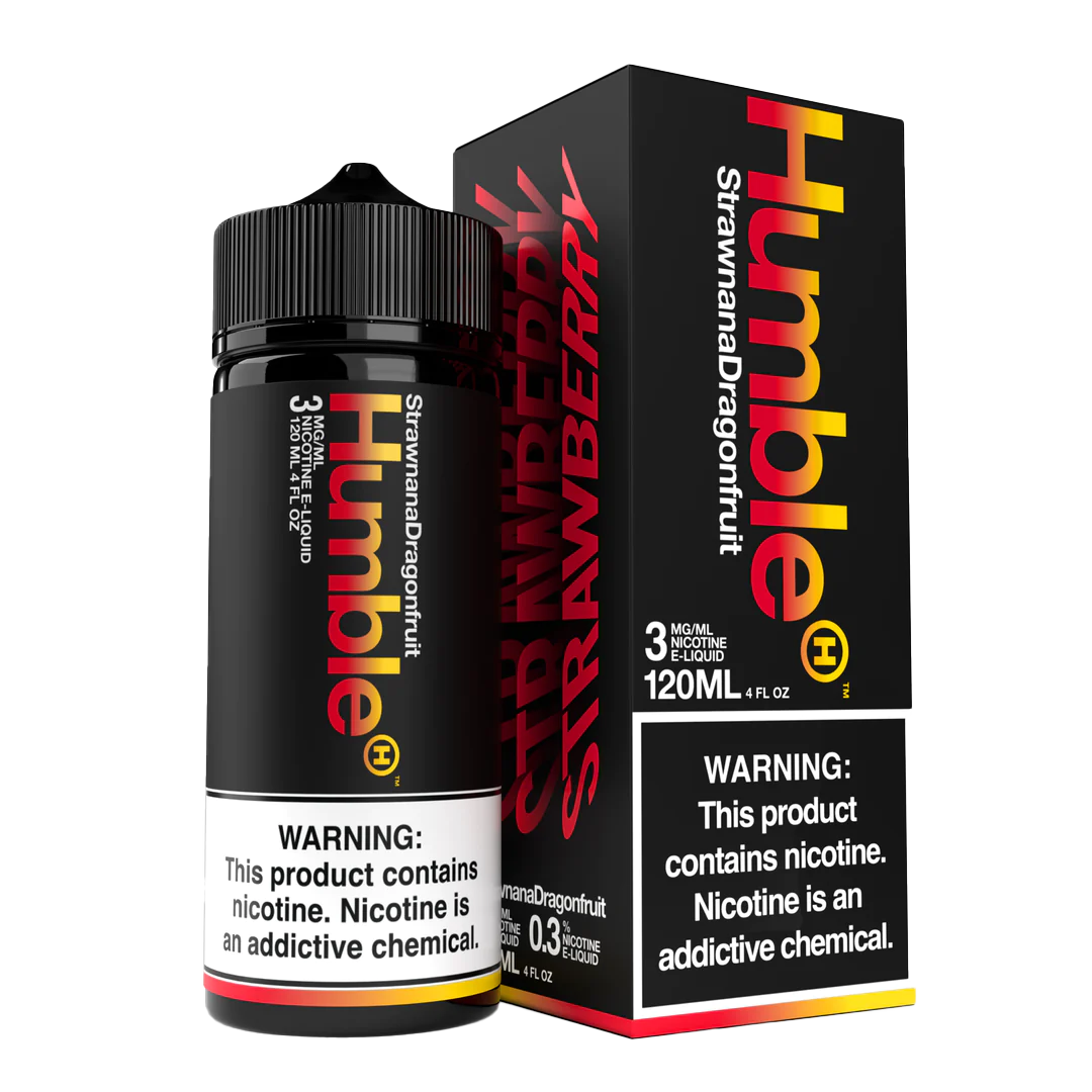 Humble Salt Nicotine E-Liquid 120 ML Vape Juice - Strawnana Dragonfruit