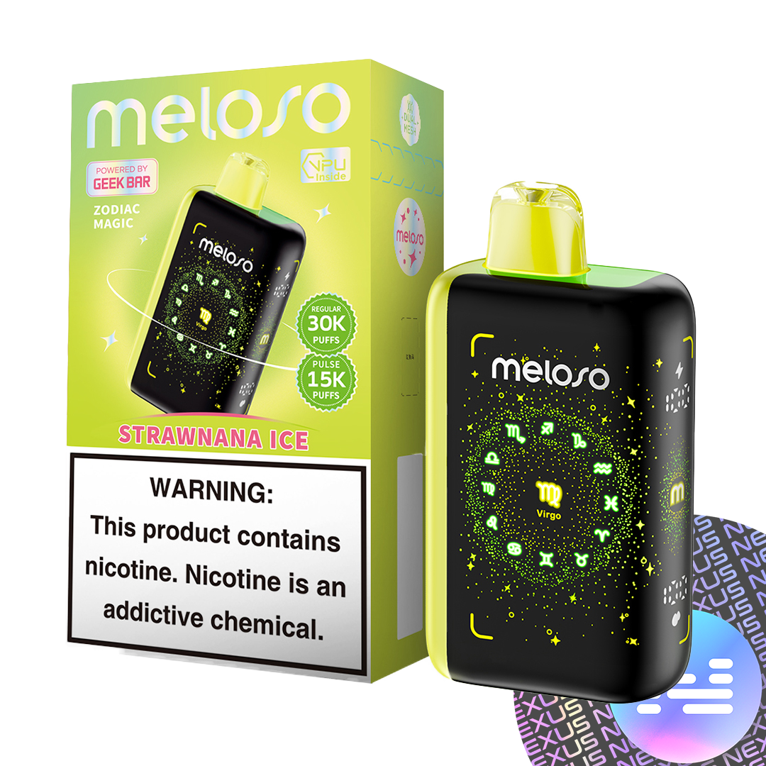 Strawnana Ice Geek Bar Meloso 30000 Disposable Vape