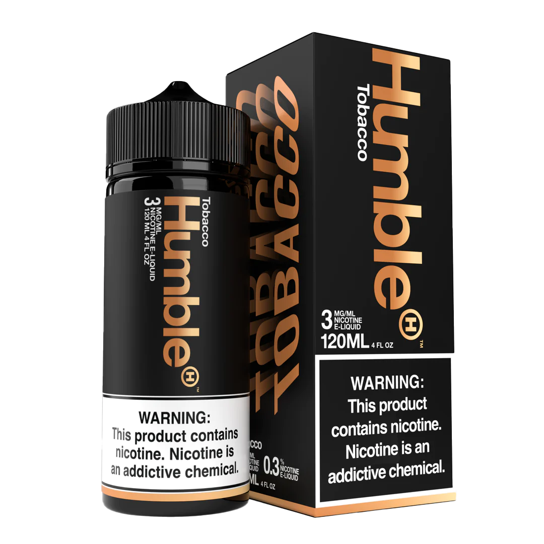 Humble Salt Nicotine E-Liquid 120 ML Vape Juice - Tobacco