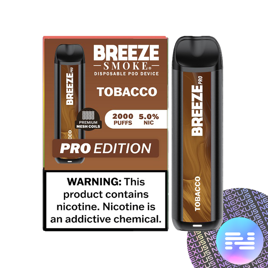 Tobacco Breeze PRO 2000 Disposable Vape