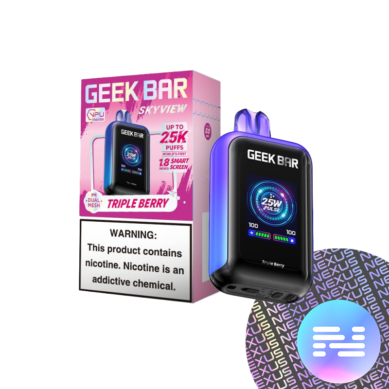 Triple Berry Geek Bar Skyview 25000 Disposable Vape