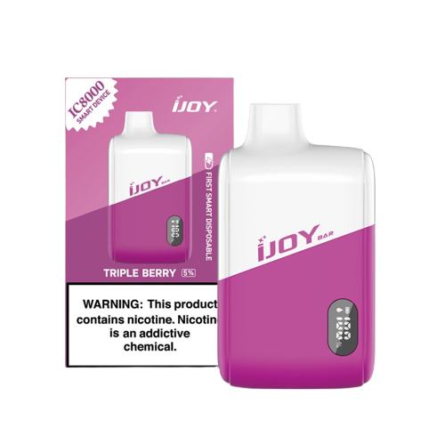 iJoy Bar IC8000 Disposable Smart Vape 8000 Puffs - Tripple Berry