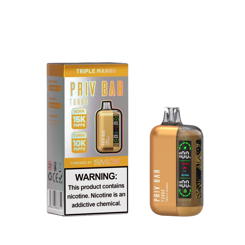 Triple Mango PRIV Bar Turbo 15000 Disposable Vape