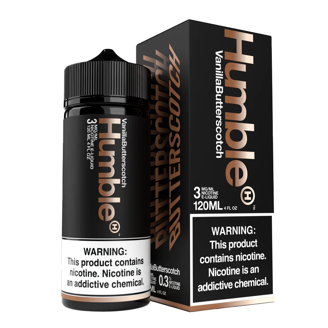 Humble Salt Nicotine E-Liquid 120 ML Vape Juice - Vanilla ButterScotch