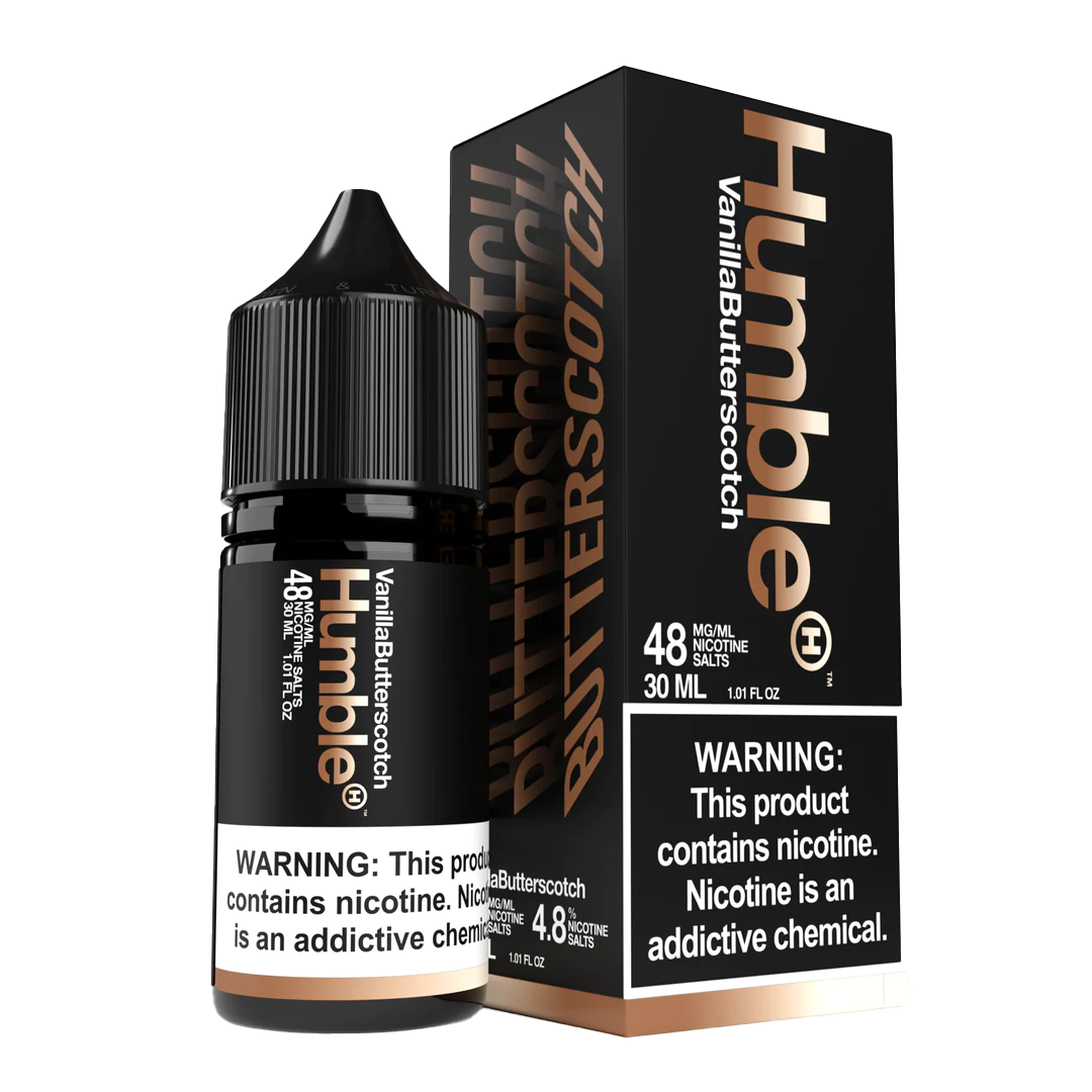 Humble Salt Nicotine E-Liquid 30 ML Vape Juice - Vanilla ButterScotch