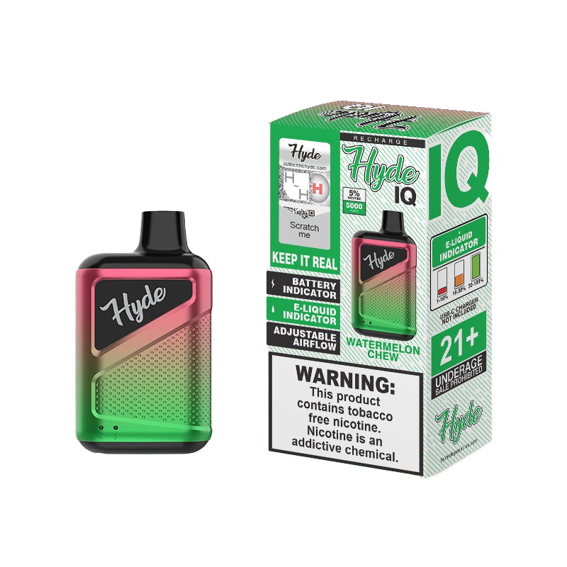 Hyde IQ Recharge 5000 Disposable Vape - Watermelon Chew