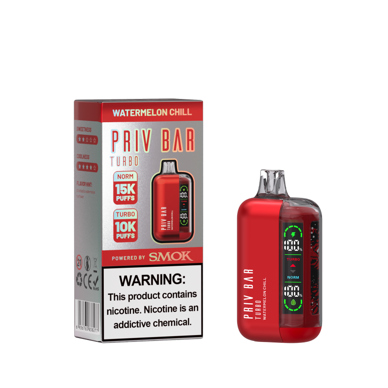 Watermelon Chill PRIV Bar Turbo 15000 Disposable Vape