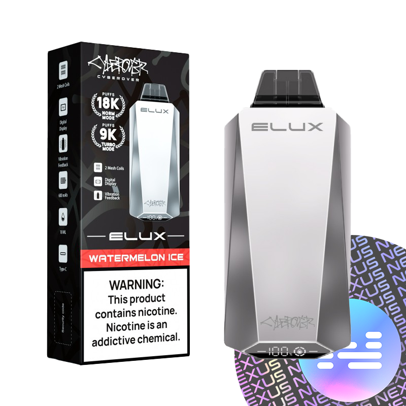 Watermelon Ice Elux CYBEROVER 18000 Disposable Vape