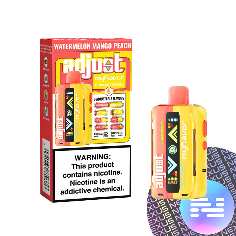 Watermelon Mango Peach Adjust MyFlavor 40000 Disposable Vape