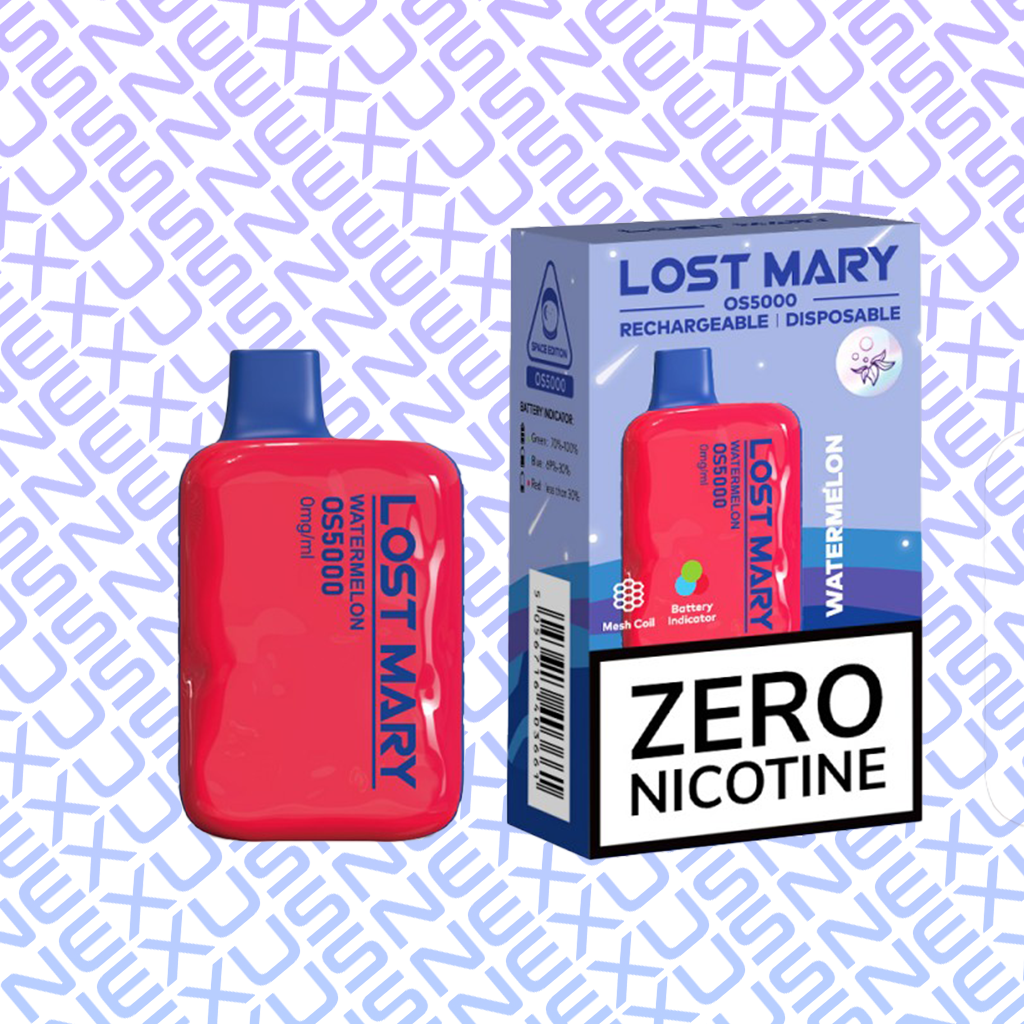 Watermelon Lost Mary 0% Nicotine Disposable Vape