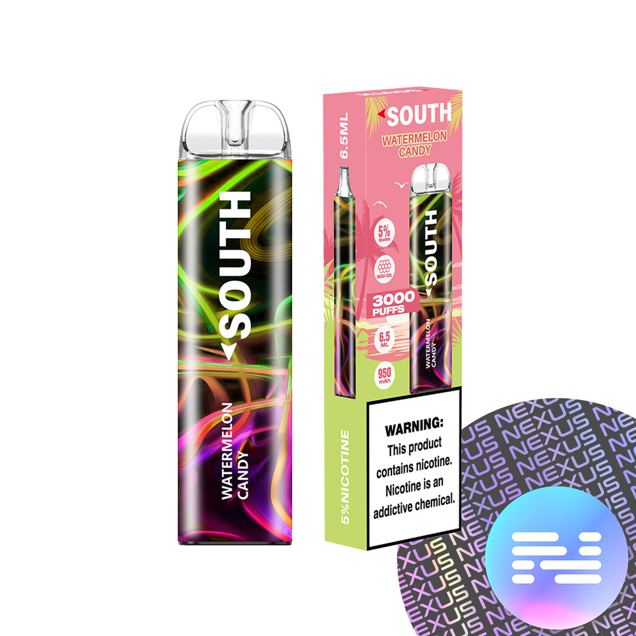 Watermelon Candy South 3000 Disposable Vape