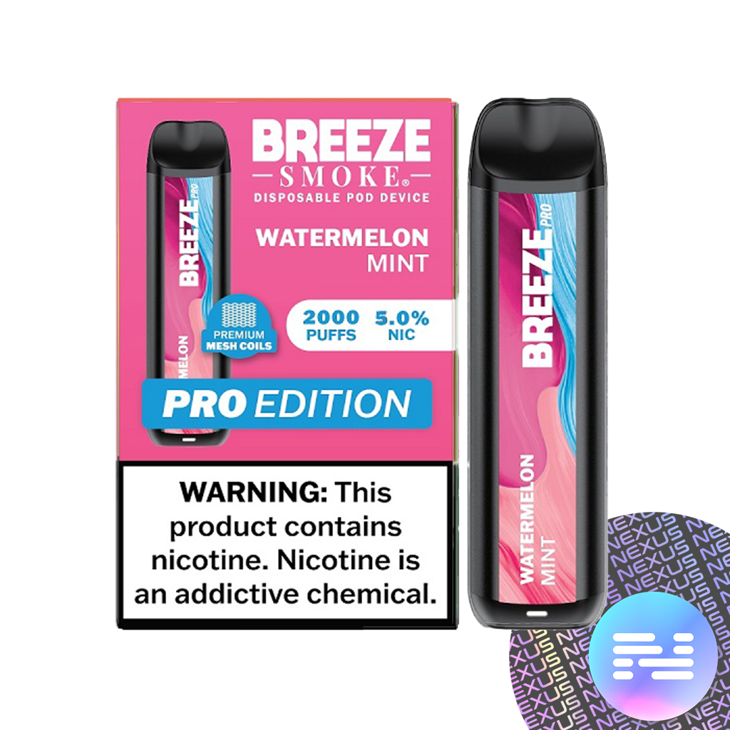 Watermelon Mint Breeze PRO Disposable Vape 2000 Puffs