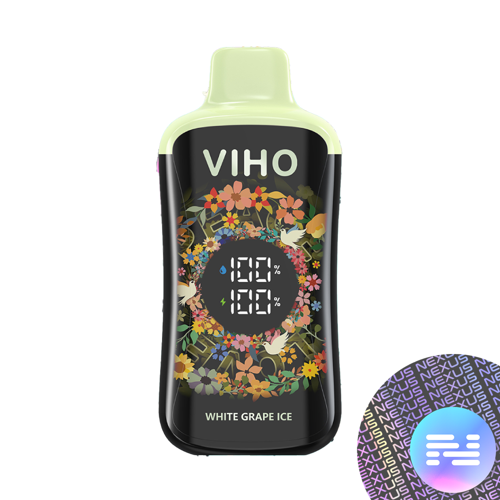 White Grape Ice VIHO Supercharge PRO 20000 Disposable Vape