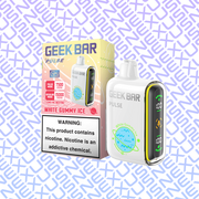 White Gummy Ice Geek Bar Pulse Disposable Vape 15000 Puff