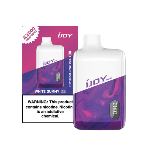 iJoy Bar IC8000 Disposable Smart Vape 8000 Puffs - White Gummy