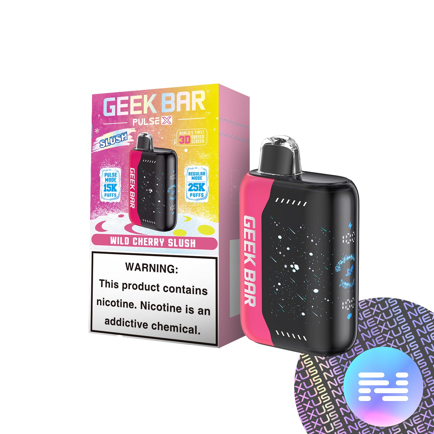 Wild Cherry Slush Geek Bar Pulse X 25000 Disposable Vape