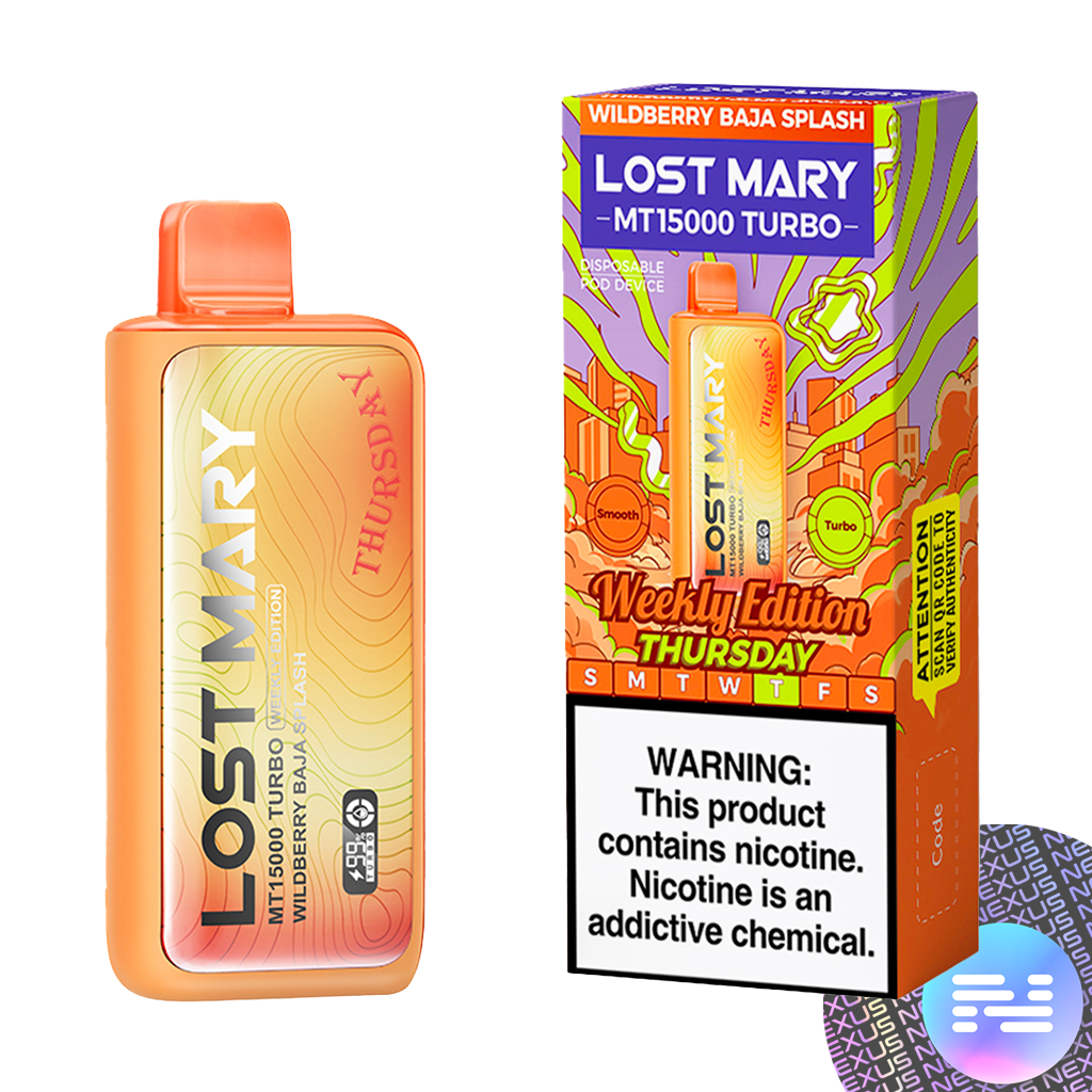 Wildberry Baja Splash Lost Mary MT15000 Turbo Disposable Vape