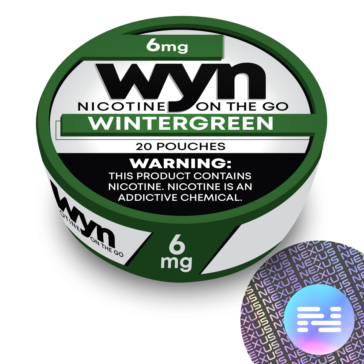 Wintergreen WYN Nicotine Pouches 6 MG