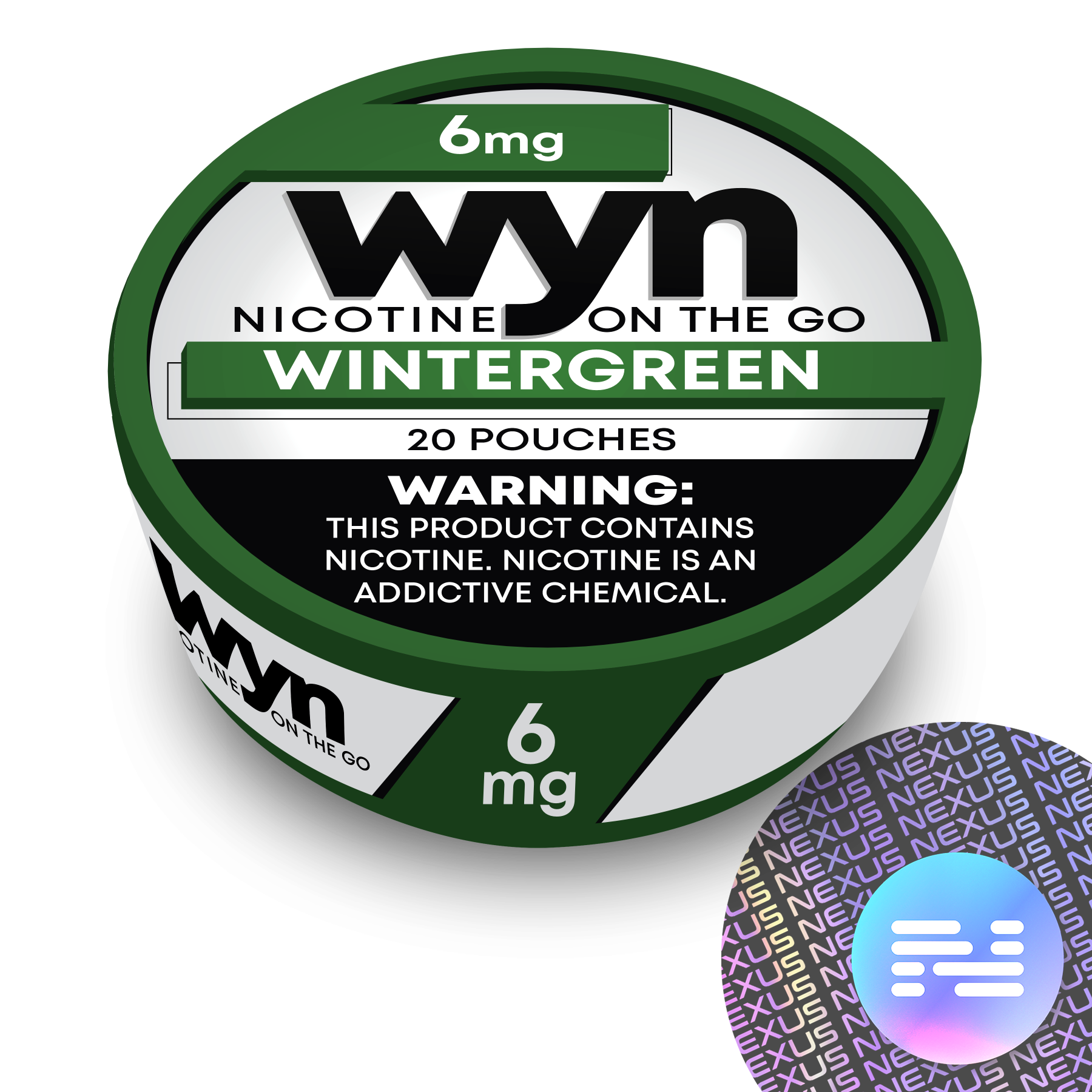 Wintergreen WYN Nicotine Pouches 6 MG