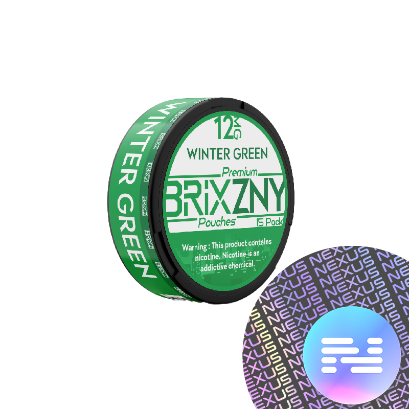 Wintergreen 12MG BRIXZNY Nicotine Pouches