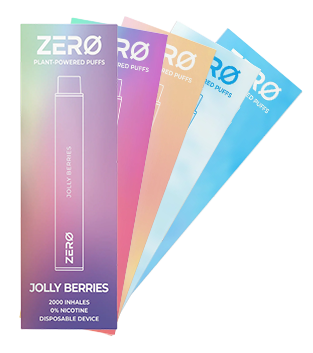 ZERO Plant Powered Vape - No Nicotine Disposable Vape