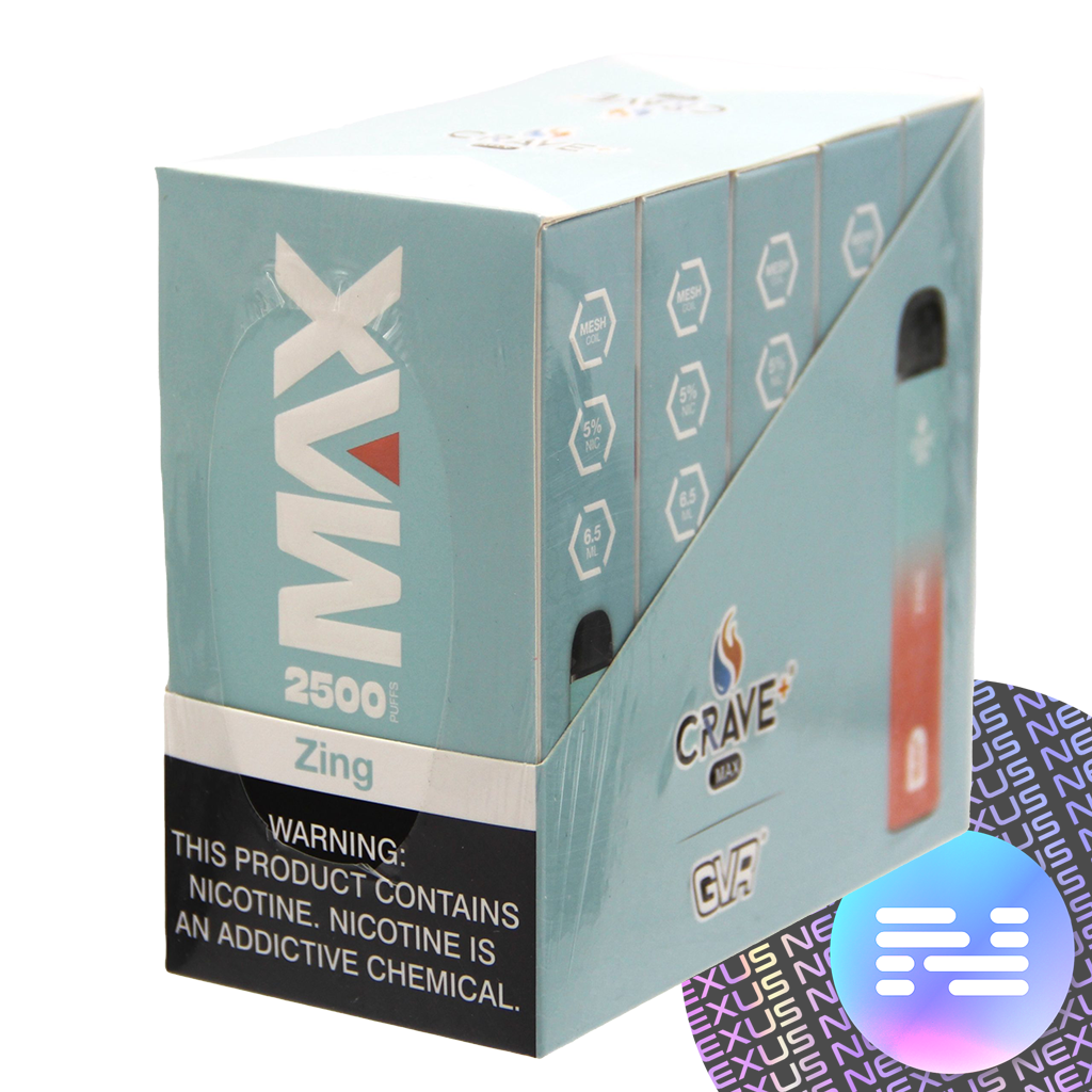 Zing CRAVE MAX Disposable Vape 2500 Puff