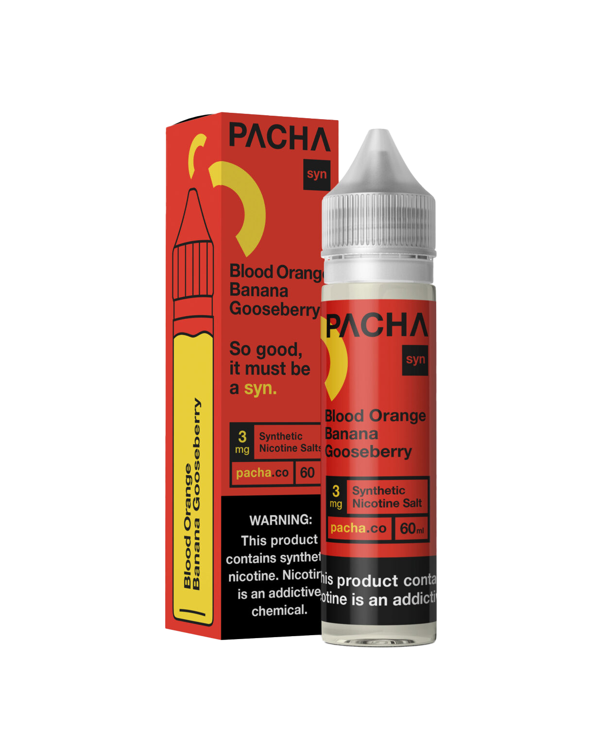 Pacha 60 ML E-Liquid Blood Orange Banana Gooseberry