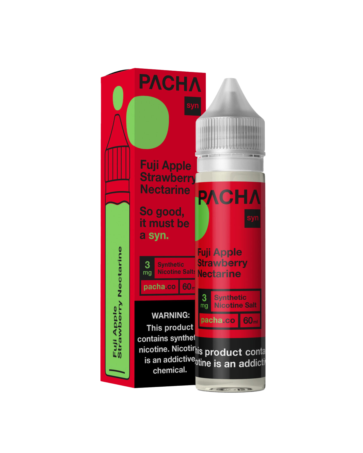 Pacha 60 ML E-Liquid Fuji Apple Strawberry Nectarine