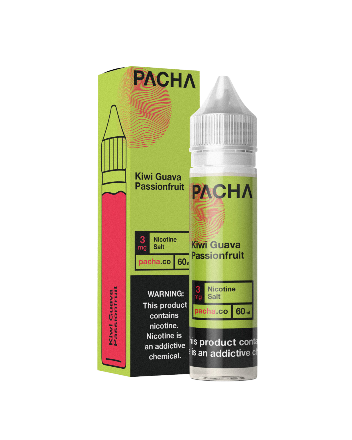 Pacha 60 ML E-Liquid Kiwi Guave PassionFruit 