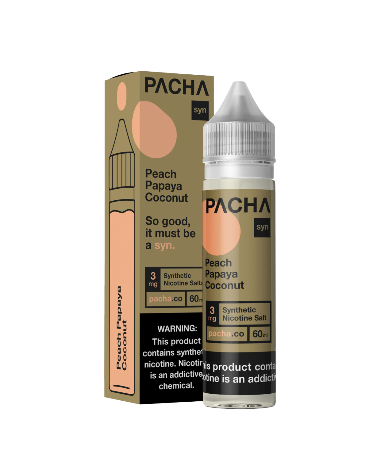 Pacha 60 ML E-Liquid Peach Papaya Coconut