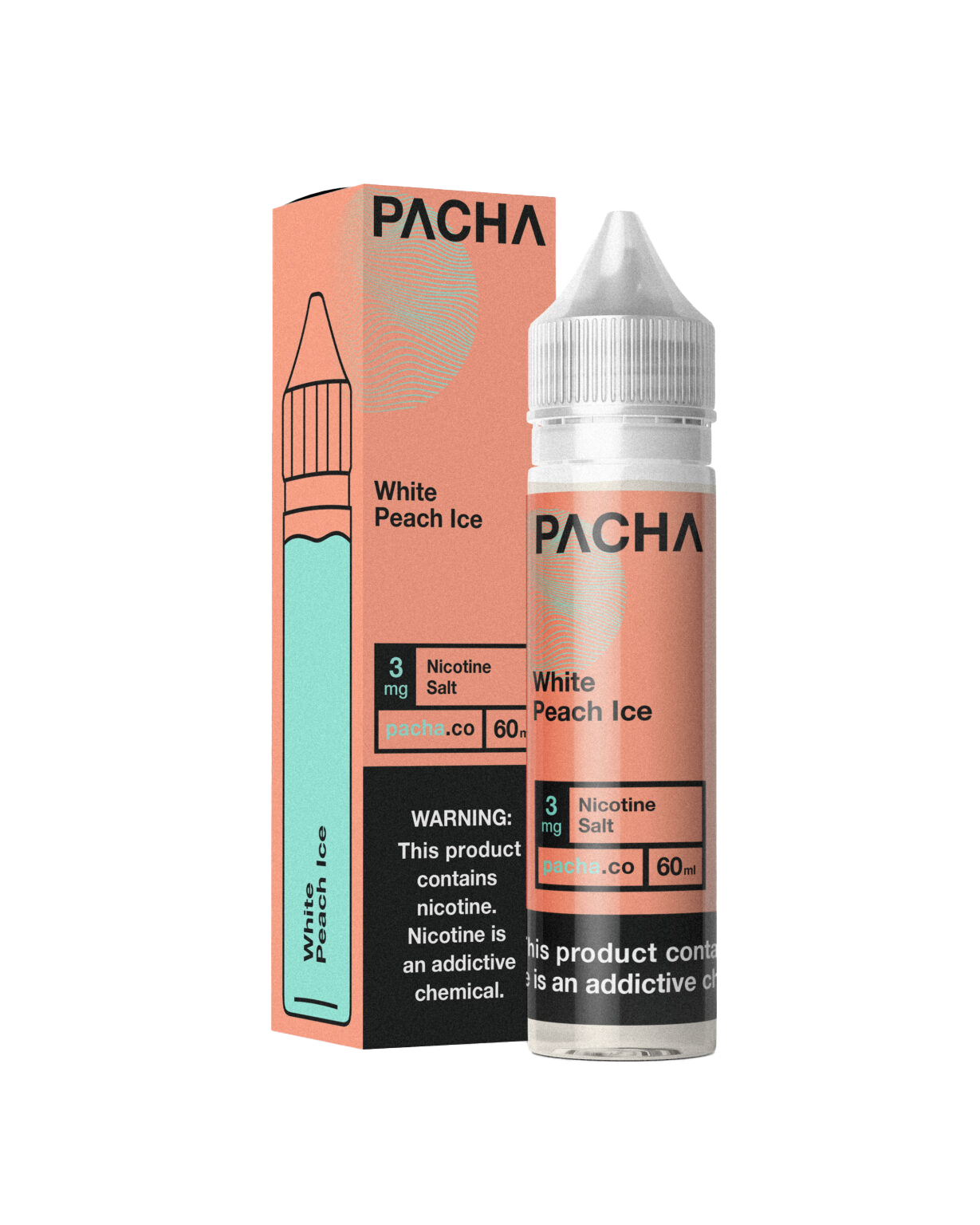 Pacha 60 ML E-Liquid White Peach Ice