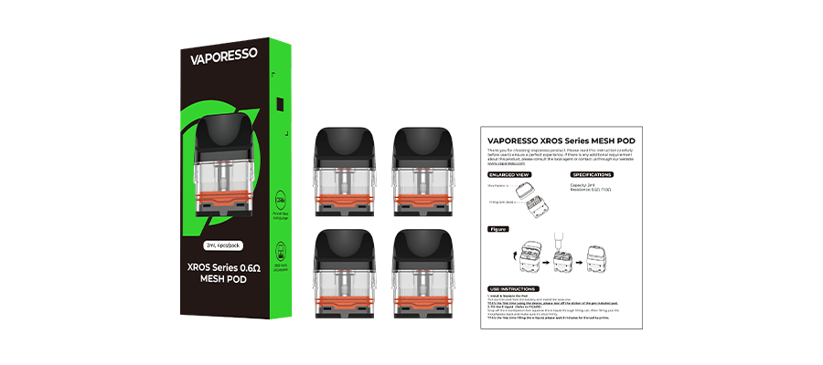 Vaporesso XROS Series Pods - 4 Pack