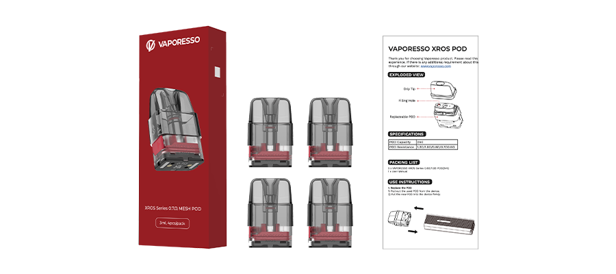 Vaporesso XROS Series Pods - 4 Pack