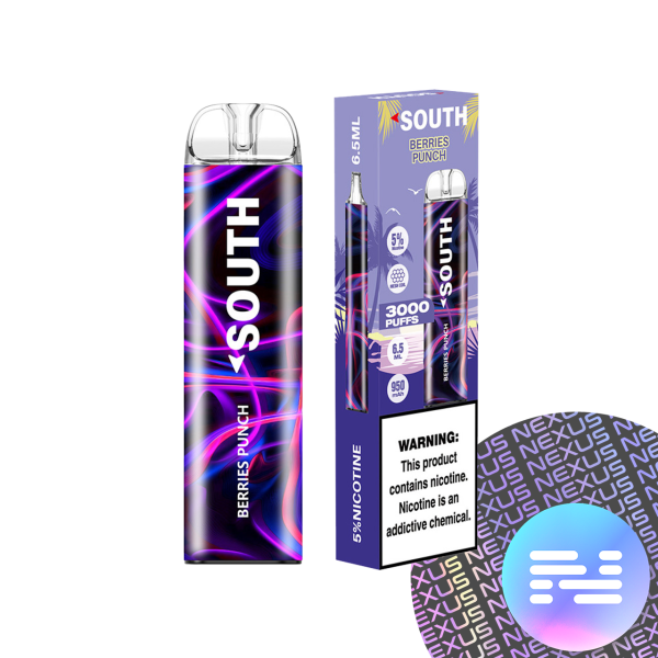 south powered by north 3000 puffs disposable vape South 3000 Disposable Vape by NORTH