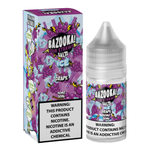 Bazooka Sour Straws E-Liquid Vape Juice 100 ML - Grape