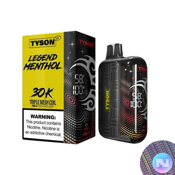 Menthol GOLD Tyson 2.0 Legend 30000 Disposable Vape