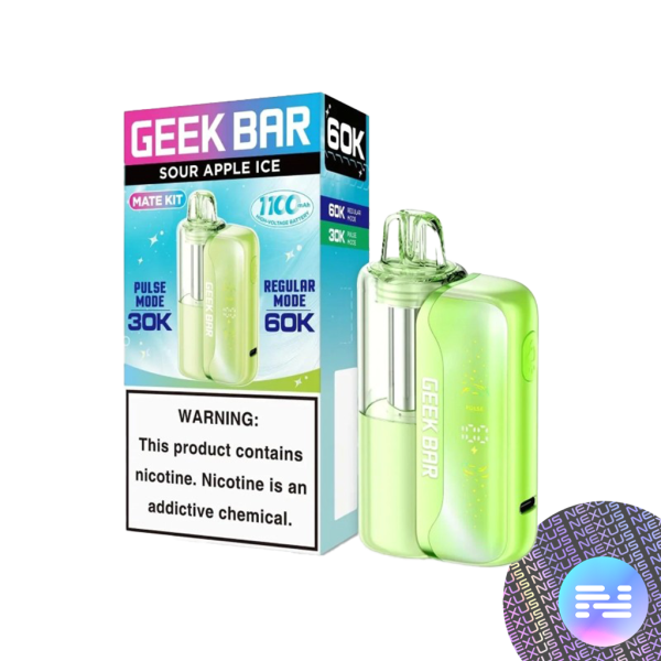 Sour Apple Ice Geek Bar MATE 60K Disposable Vape Kit