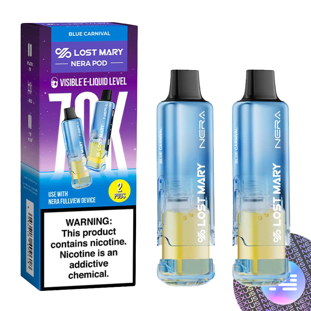 Blue Carnival Lost Mary NERA Fullview 70K Disposable Pod Blue Carnival Lost Mary NERA Fullview 70K Disposable Pod