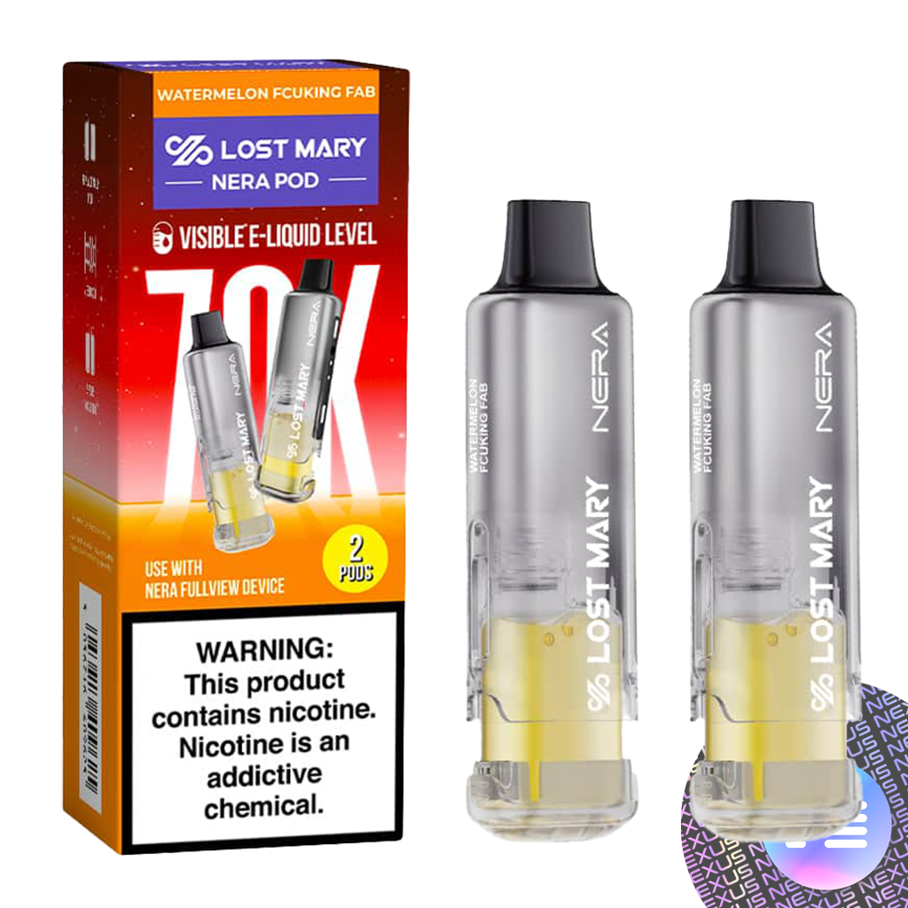 fucking fab vape juice Watermelon Fucking Fab Lost Mary NERA Fullview 70K Disposable Pod