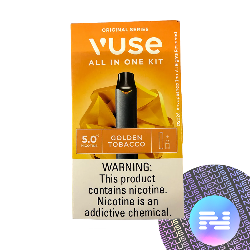 vuse alto golden tobacco 5 VUSE Alto Golden Tobacco 5% Starter Kit 1 Pod