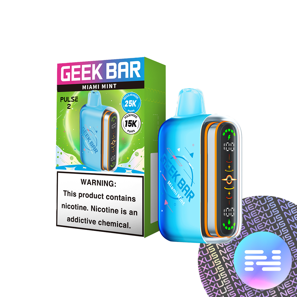 geek bar pulse at 0 Geek Bar Pulse 15000 Puffs ZERO 0% Disposable Vape Device